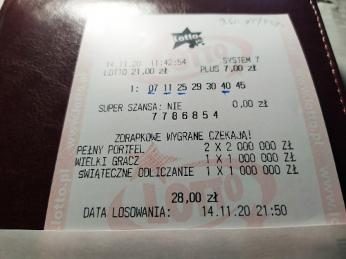 IMG_20201115_193539.jpg (220.32 KiB) Przejrzano 7450 razy Druga czwórka tym razem w lotto plus systemie na 7 wygrana 340 zl